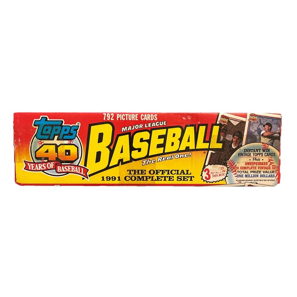 1991 Topps 40 Years Baseball 792 Complete Set Factory Picture Cards NIB
